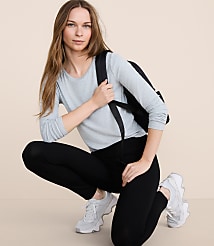 Lou & Grey Heathered Ribbed Shirttail Top carousel Product Image 2