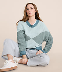 Lou & Grey Colorblock Mixed Stitch Sweater carousel Product Image 3