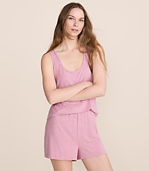Lou & Grey Heathered Softened Modal Pajama Shorts carousel Product Image 1