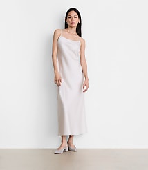 LOFT Versa Satin Maxi Slip Dress carousel Product Image 1