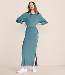 Lou & Grey Brushed Jersey Cinched Maxi Dress carousel Product Image 1