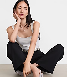 LOFT Versa 360 Knit Square Neck Tank Top carousel Product Image 2