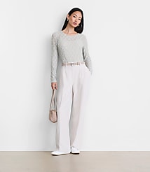 LOFT Versa Geo Lace Long Sleeve Top carousel Product Image 1