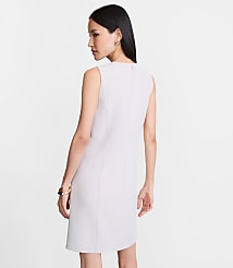 LOFT Versa Crepe Drape Mini Pocket Dress carousel Product Image 4