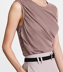 LOFT Versa Mesh Ruched Tank Top carousel Product Image 4
