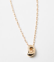 Bubble Letter Initial Necklace carousel Product Image 2