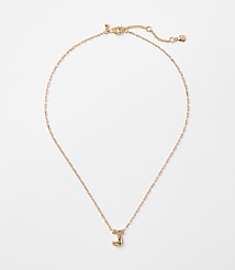 Bubble Letter Initial Necklace carousel Product Image 1