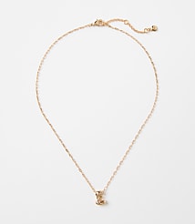 Bubble Letter Initial Necklace carousel Product Image 1