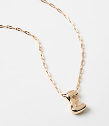 Bubble Letter Initial Necklace carousel Product Image 2