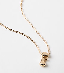 Bubble Letter Initial Necklace carousel Product Image 2