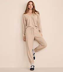 Petite Lou & Grey Heathered Upstate Waffle Joggers carousel Product Image 4