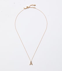 Pave Initial Necklace carousel Product Image 1
