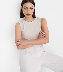 LOFT Versa Sweater Knit Relaxed Tank Top carousel Product Image 2