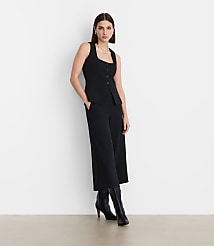 LOFT Versa Crepe Drape Culottes carousel Product Image 1