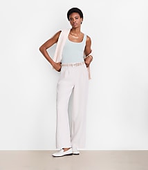 LOFT Versa 360 Knit Square Neck Tank Top carousel Product Image 1