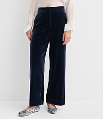 Curvy Clean Wide Leg Pants in Velvet carousel Product Image 1
