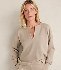 Haven Well Within Double Knit Split Neck Top