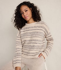 Haven Well Within Cashmere Striped Crewneck carousel Product Image 1