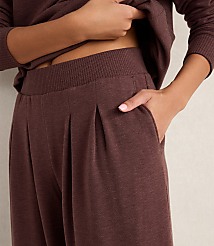 Haven Well Within Fleece Pleated Wide Leg Pants carousel Product Image 2