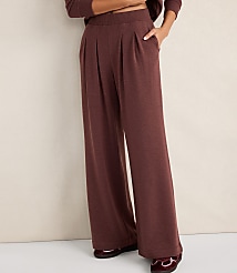 Haven Well Within Fleece Pleated Wide Leg Pants