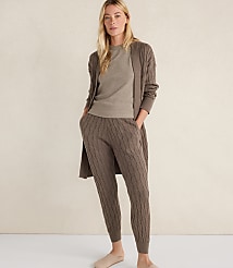 Haven Well Within Organic Cotton Cashmere Cable Joggers carousel Product Image 2