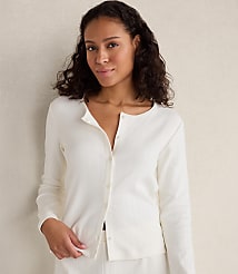 Haven Well Within Organic Cotton Pointelle Cardigan carousel Product Image 1