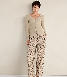 Haven Well Within Organic Cotton Rib Knit Lace Cardigan carousel Product Image 2