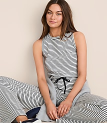 Lou & Grey Stripe Textured Tank Top carousel Product Image 2