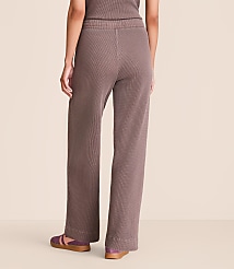 Lou & Grey Garment Dyed Waffle Wide Leg Pants carousel Product Image 3