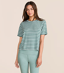 Lou & Grey Striped Essential Modal Tee carousel Product Image 2