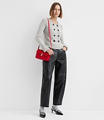 Petite Boucle Cuffed Double Breasted Cardigan carousel Product Image 3