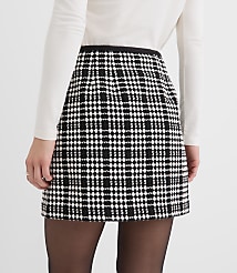 Petite Checked Mini Wrap Skirt carousel Product Image 3