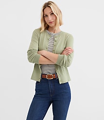 Modern Crew Neck Cardigan carousel Product Image 1