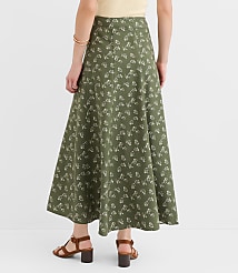 Floral Gored Midi Skirt carousel Product Image 3