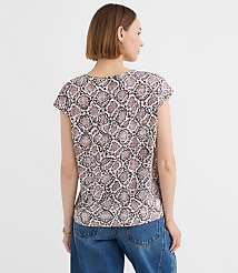 Snake Print Modern Wedge Tee carousel Product Image 3