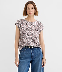Snake Print Modern Wedge Tee carousel Product Image 1