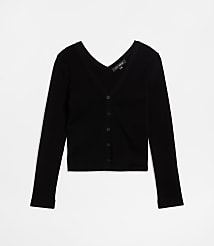 LOFT Versa V-Neck Cardigan Top carousel Product Image 3