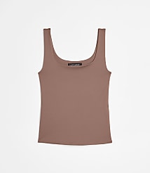 LOFT Versa 360 Knit Square Neck Tank Top carousel Product Image 3