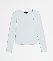 LOFT Versa 360 Knit Square Neck Top carousel Product Image 5