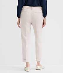 Petite Curvy Cuffed Riviera Slim Pants in Melange carousel Product Image 2