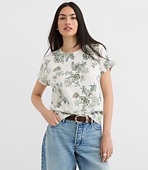 Floral Refined Wedge Sweater Tee carousel Product Image 1