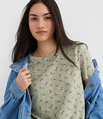 Floral Everyday Crew Tee carousel Product Image 1