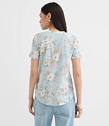 Floral Everyday V-Neck Tee carousel Product Image 3