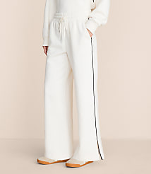 Petite Lou & Grey Piped Elite Fleece Wide Leg Sweatpants carousel Product Image 2