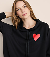 Petite Lou & Grey Heart Cozy Cotton Oversized Hoodie carousel Product Image 2