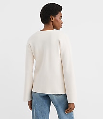 Hammered Metallic Button Sweater Jacket carousel Product Image 2