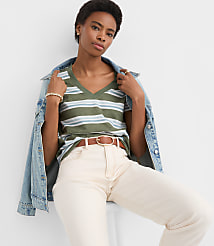 Striped Everyday V-Neck Tee carousel Product Image 1