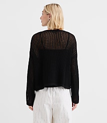 Mesh Stitch Bow Tie Sweater carousel Product Image 3
