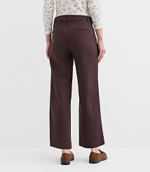 Curvy Palmer Wide Leg Crop Pants in Twill carousel Product Image 2