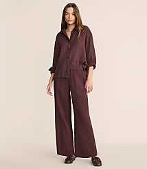 Lou & Grey Triple Cloth Wide Leg Pants